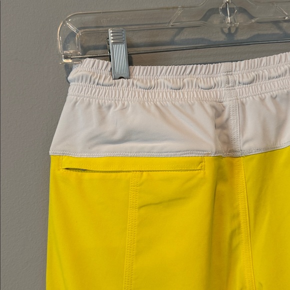 Lululemon Athletica White and Yellow Drawstring crop Pants - Picture 4 of 4